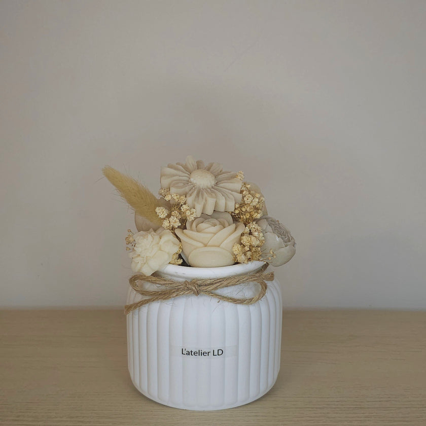 Bouquet de cire — Macaron Vanille 120g