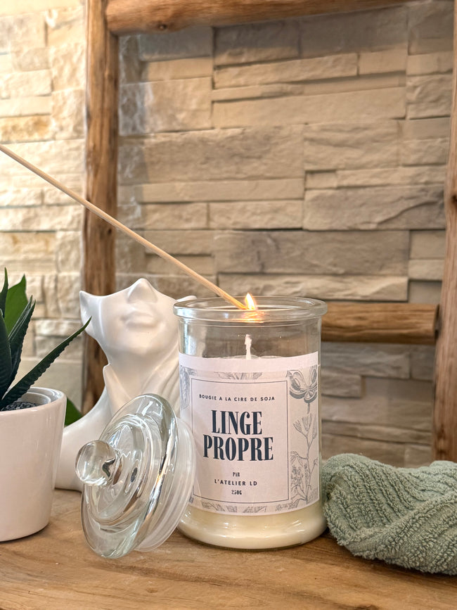 Bougie - Linge propre 250g