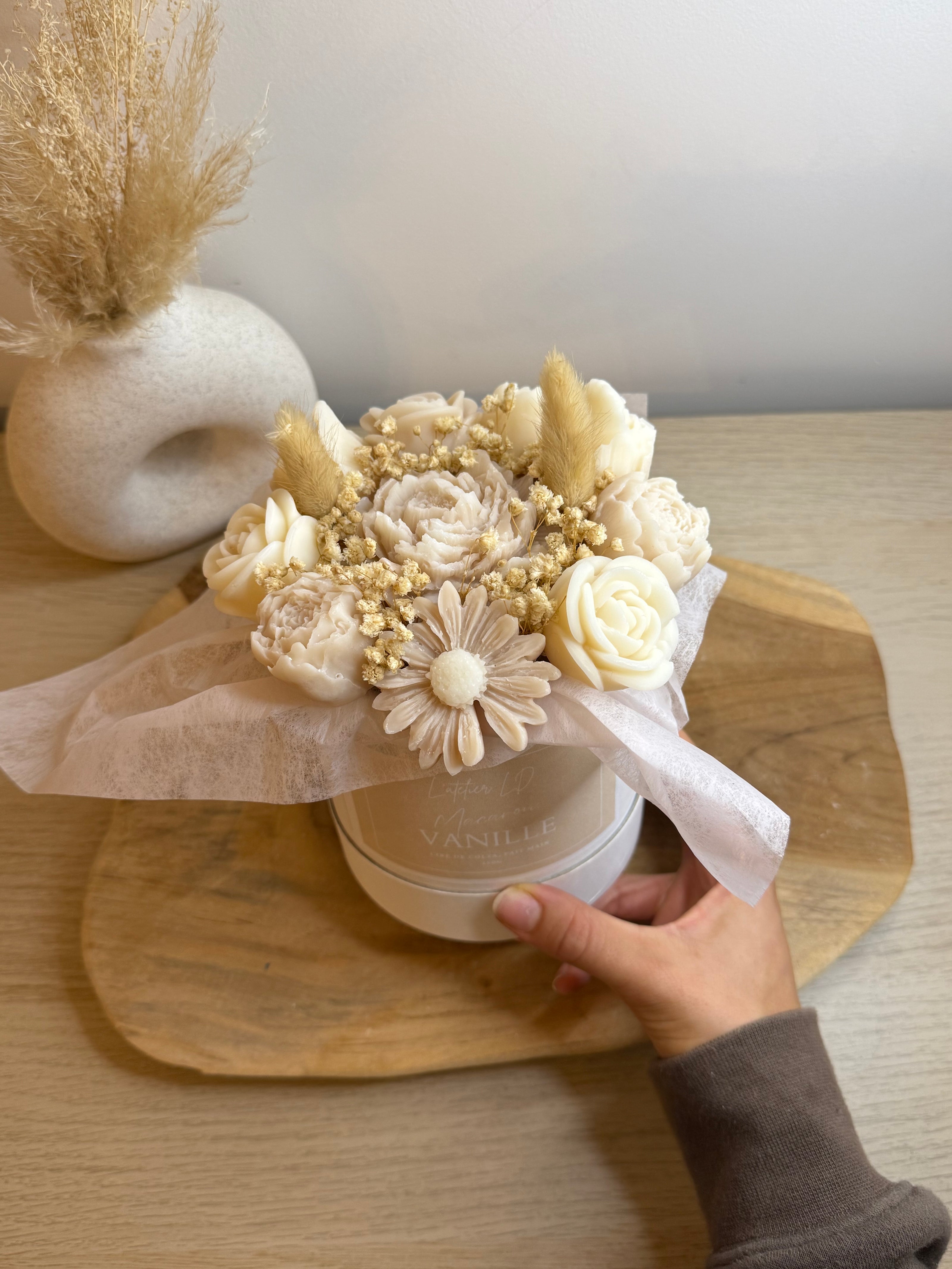 Bouquet de cire — Macaron Vanille 250g
