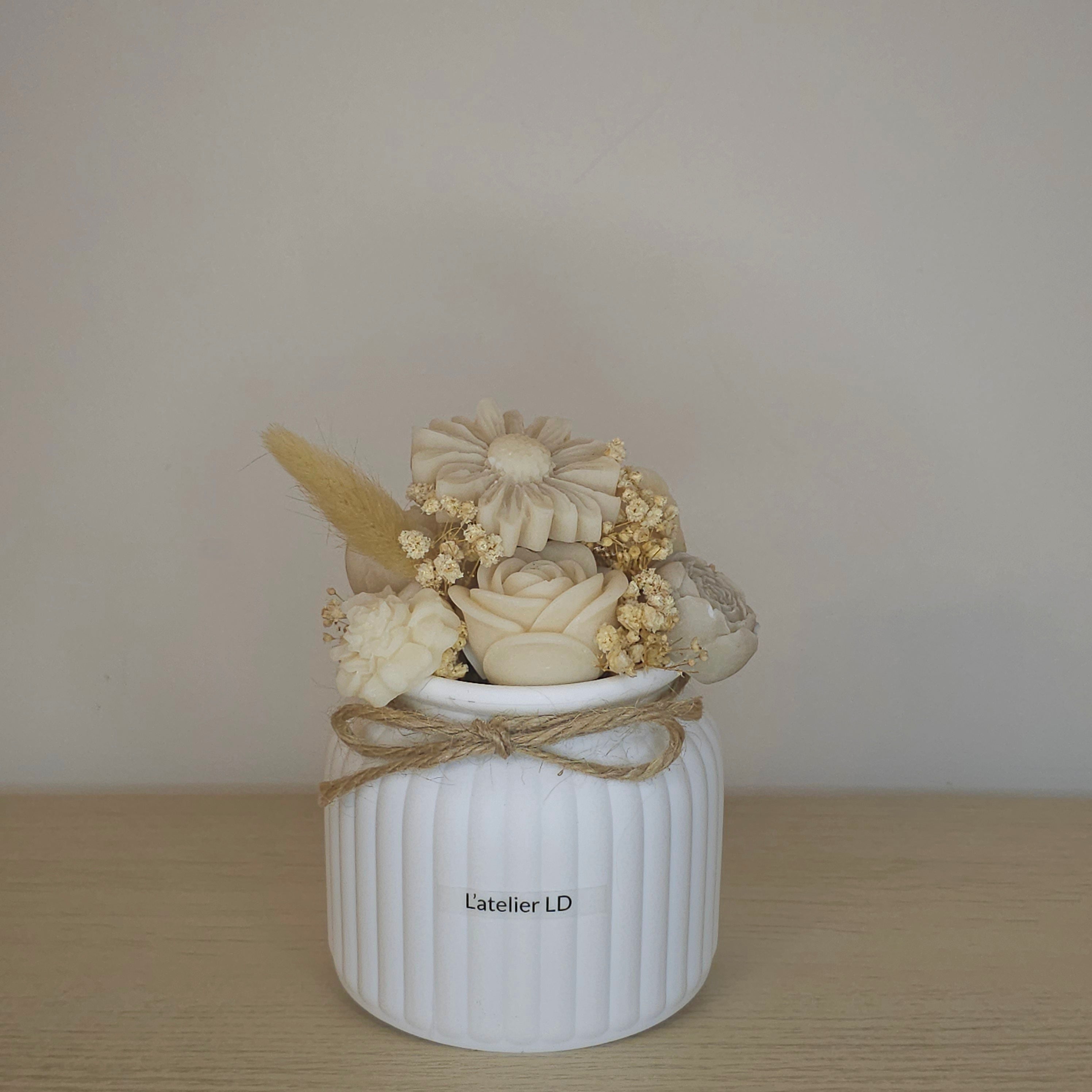 Bouquet de cire — Macaron Vanille 120g