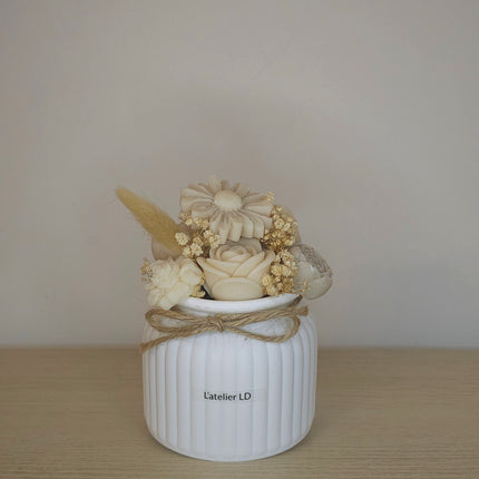 Bouquet de cire — Macaron Vanille 120g