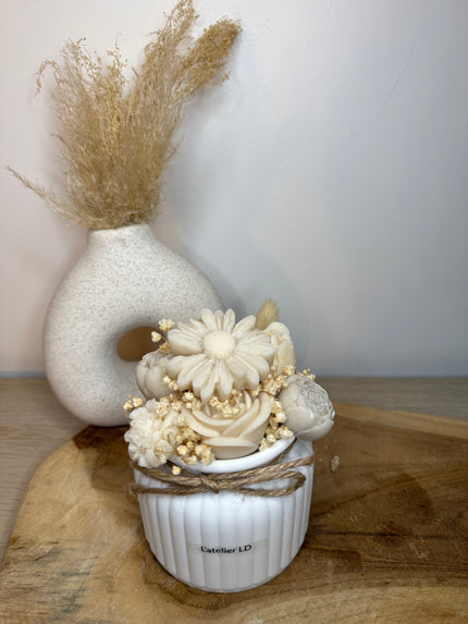 Bouquet de cire — Macaron Vanille 120g